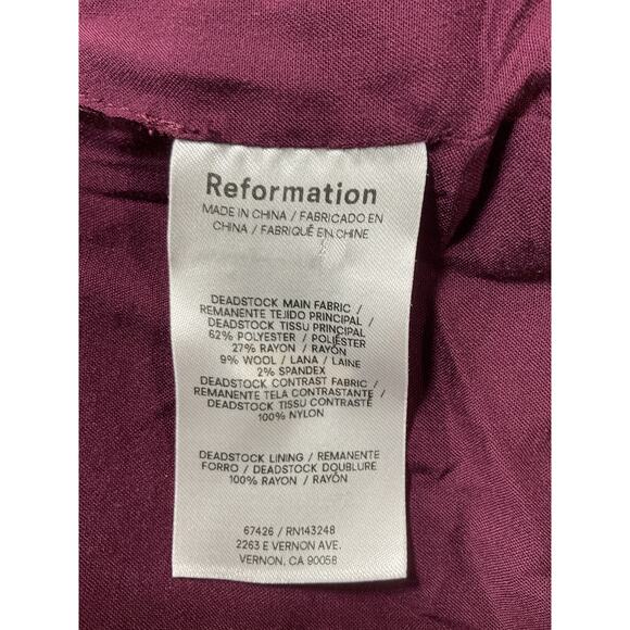 Reformation 'Bunny' Red Dress Size 0 - Picture 5 of 5